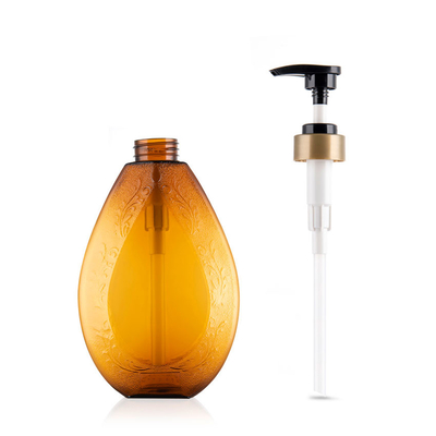 Plastic Liquid Soap Bottles 300ML 520ML Unique Shape With Dispenser Pump