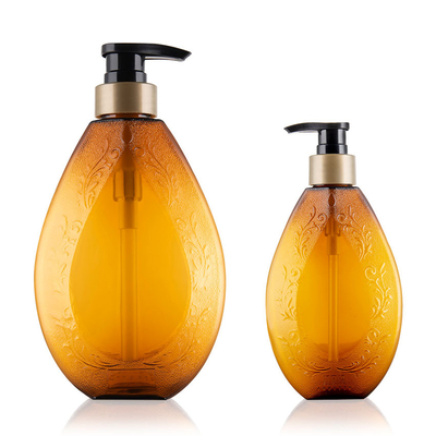 Plastic Liquid Soap Bottles 300ML 520ML Unique Shape With Dispenser Pump
