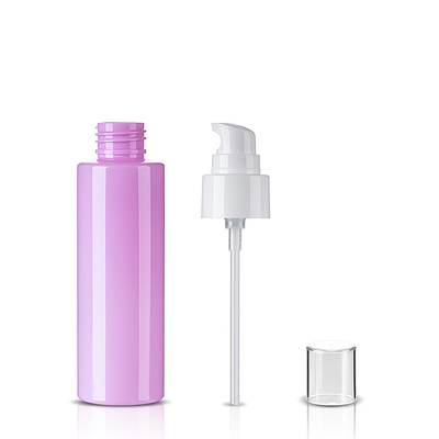 Cylindrical Body Lotion Pink Bottle 120ml For Personal Care Products