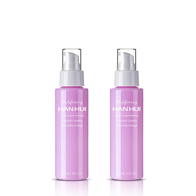 Cylindrical Body Lotion Pink Bottle 120ml For Personal Care Products