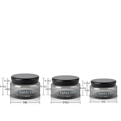 Cosmetic Wide Mouth Plastic Jars 100ML 150ML 250ML For Facial Cream