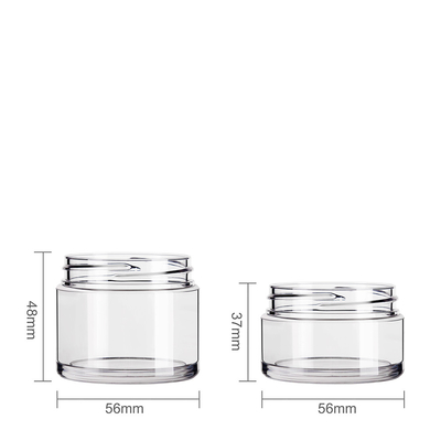 Thick Wall Wide Mouth Plastic Containers 30ml 50ml Eco Friendly Cosmetic Jar Container