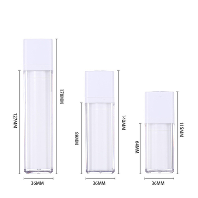 Twist Up Airless Bottle Travel Size 15ML 30ML 50ML For Foundation Serum