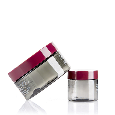 Empty Wide Mouth PET Jars 30ml 100ml Cosmetic Jars With Caps