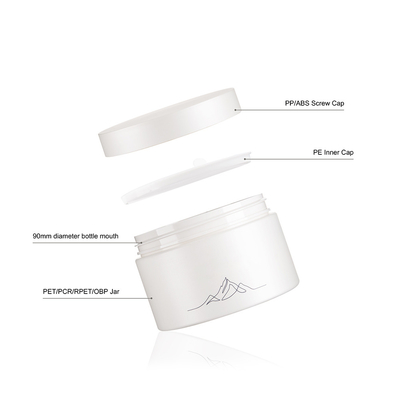 300ML Plastic Wide Mouth Jars Luxury Cosmetic Packaging Jar For Body Butter