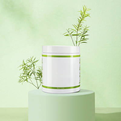 Recyclable White Round Wide Mouth Plastic Jars 500ml Body Scrub Packaging Jars